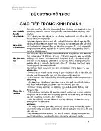 Giao tiếp kinh doanh
