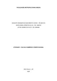 Cálculo numérico computacional
