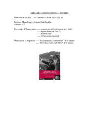 Apuntes completos de asignatura Derecho Común Europeo de 1º del profe Miguel Ángel Jusdado