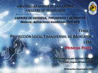 proyección local transversal de mercator