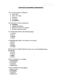 Preguntas examen semana 1 y 2 biología celular y molecular