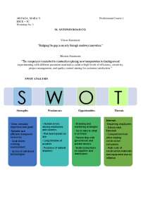 SWOT Analysis Assignment
