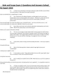 Role and Scope Exam 3 Questions And Answers Solved      By Expert 2023