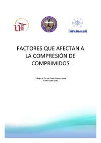 FACTORES QUE AFECTAN A LA COMPRESIÓN DE COMPRIMIDOS