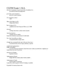 Government Financial Management Exam Notes