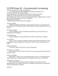 Governmental Accounting and Financial Reporting