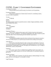 Overview of U.S. Government Structure and Processes