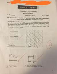 Isometric drawing of an image