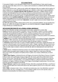 Riassunto di tutto il programma di storia di 5^liceo PER LA MATURITÀ