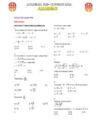 Ejercicios de Matemáticas para Preuniversitario: MCD-MCM y Fracciones Algebraicas - Prof. 