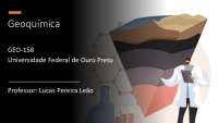 Slide da aula de Geoquimica