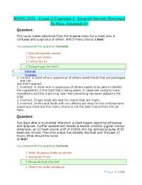 Nursing Exam Questions and Strategies