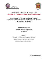 Análisis de Causas y Consecuencias del Desempleo e Inflación: Un Estudio de Caso en México