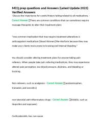 Importance of Medication History in Massage Therapy