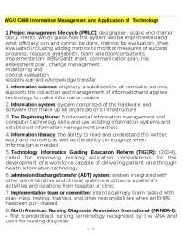 Information Management and Application of Technology in Healthcare