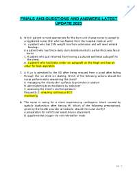 FINALS AH3:GUESTIONS AND ANSWERS LATEST UPDATE 2023