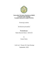 Introducción al Psicoanálisis: Una Reseña de la Perspectiva Psicoanalítica de S. Freud