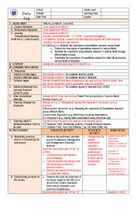 Classroom observation lesson plan