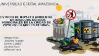 Evaluación de los contaminante químicos de las resinas plásticas del relleno sanitario Puy