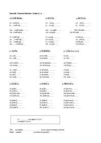 esercizi di coniugazione verbi