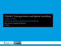 URBAN PLANNING, QUIZZES, TRIP GENERATION
