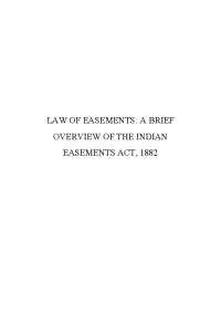 It is about easement laws