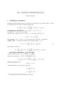 MQ - Sistemi Unidimensionali - UNIPD ZWIRNER