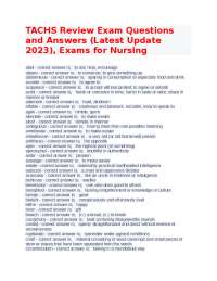 Vocabulary Exam Questions and Answers