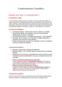 Tipos de Conhecimento