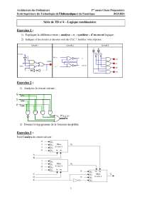 Logique combinatoires
