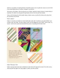 All about hablon for weaving.