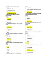 PRACTICE QUESTIONS - CLINICAL MICROSCOPY
