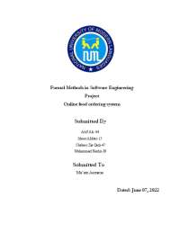 Formal methods using Z specification
