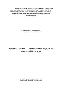 Protótipo de lançador