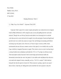 history reading reflection