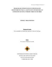 de la forma en como los estudiantes pueden afrontar el estrés y la ansiedad