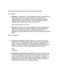 Paráfrasis sobre temas de salud y nutrición