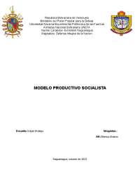 modelo productivo socialista