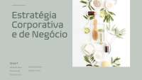 PBL matéria Estratégia coorporativa de negócios