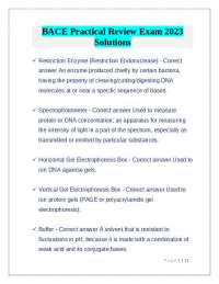 BACE Practical Review Exam 2023 Solutions