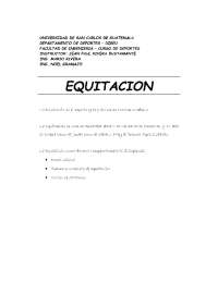 que es la equitacion
