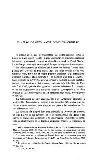 El Libro de Buen amor como Cancionero