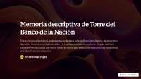 Memoria descriptiva de Torredel
Bancode la Nación