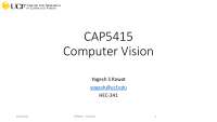 Computer Vision Lecture Slides