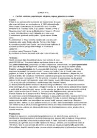 GEOGRAFIA- L'ITALIA- Confini, territorio, popolazione, religione, regioni, province