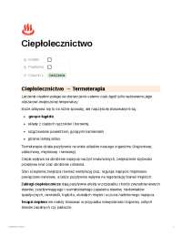 notatka ciepłolecznictwo