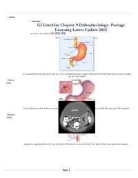 GI Function Chapter 9 Pathophysiology- Portage Learning Latest Update 2023