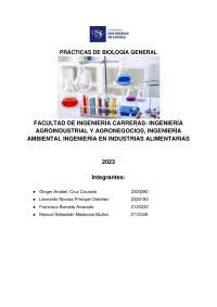 Prácticas de Biología General