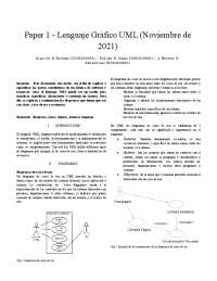 Lenguaje Gráfico UML