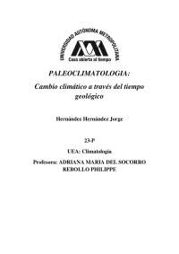 Paleoclimatología: Cambio climático a través del tiempo geológico